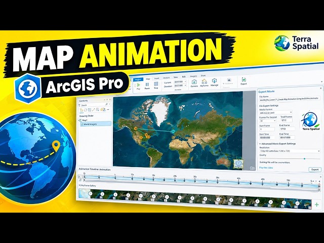 How to Create a Map Animation in ArcGIS Pro | Step-by-Step Tutorial