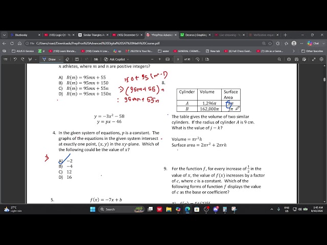 SAT math practice