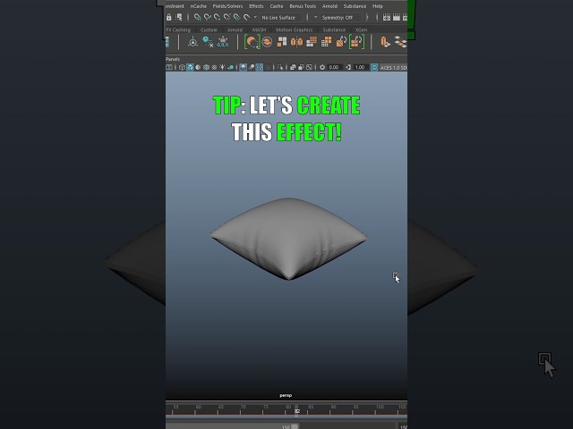 How to "Model a Pillow" in Maya!