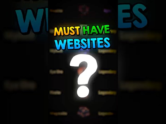 MUST HAVE Websites for The Forge #roblox #theforge