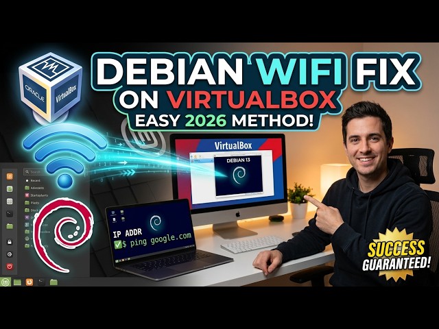 Fix No Internet in Debian VM on VirtualBox | Easy WiFi Setup Tutorial