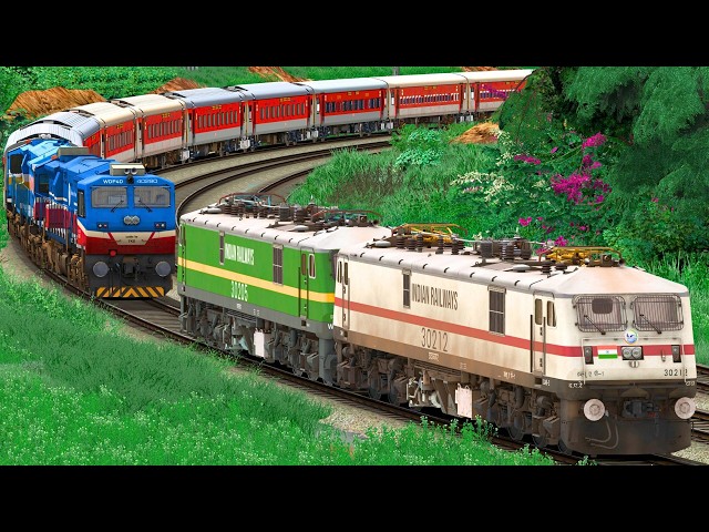 WDP4D to WAP7 LOCOMOTIVE CHANGE | BUMPY RAILROAD | Train Simulator | Railwork | NTG GAMING