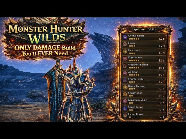⛔️ ONLY DAMAGE Build You'll EVER Need (Monster Hunter Wilds)