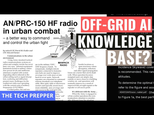 Off-grid AI Knowledge Base- Local AI Experiment