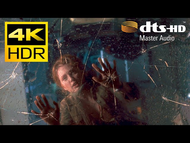 4K HDR ● T-rex pushes van over the cliff (Jurassic Park 2) ● DTS HD 7.1