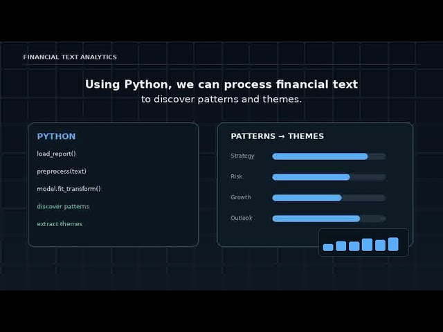 Financial Text Analytics with Python & Generative AI