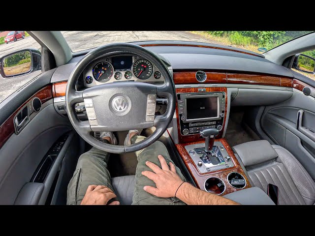 2008 Volkswagen Phaeton [3.0 TDI 235HP] |0-100| POV Test Drive #1758 Joe Black