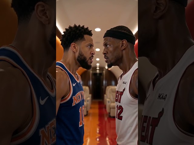 Miami Heat vs NY Knicks On A Private Jet Epoxy Court! 😱🏀