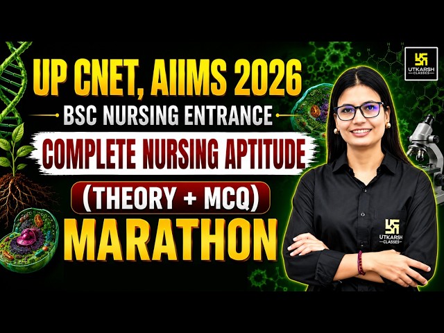 Nursing Aptitude | One Shot Marathon LIVE 🔥 | BSc Nursing & Paramedical Entrance 2026 | Aasha Mam