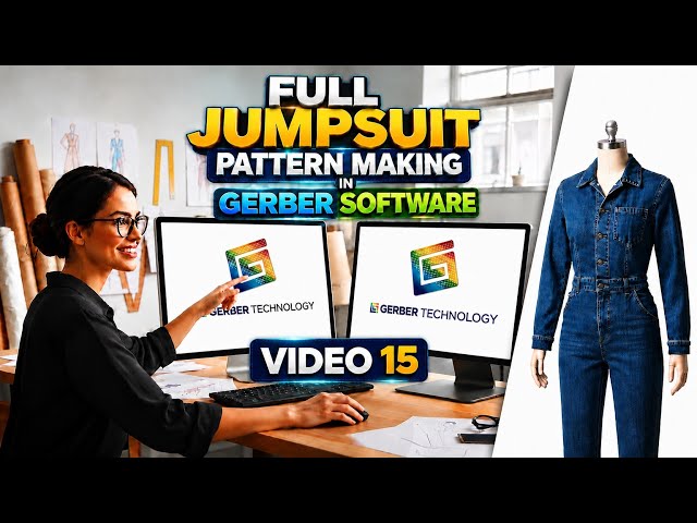 Video 15 | Jumpsuit Pattern Making Course | Step-by-Step Tutorials