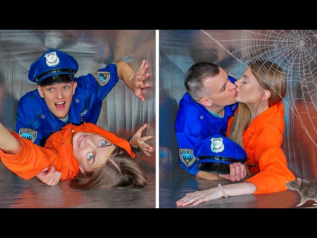 My Crush Runs a Prison! *Making DIY Secret Room* in Jail & DIY Ideas by Mr Degree