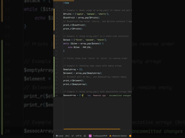Why should you use array_pop() in php? master #php array_pop() for efficient array management!