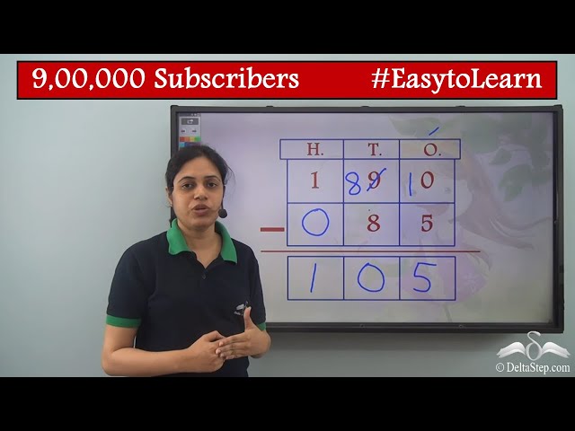 Subtraction of 3 digit numbers with borrowing | Class 3 | CBSE | NCERT | ICSE