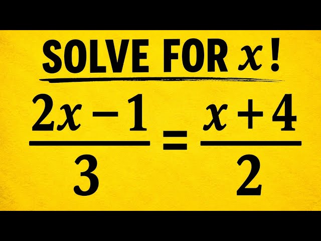 Only 1 in 3 Students Can Solve This 8th Grade Algebra Math Problem Correctly!🤔 