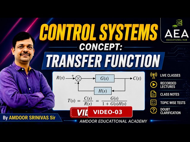 Transfer Function concept From Control Systems Subject |GATE||B.Tech.|Amdoor Educational Academy,