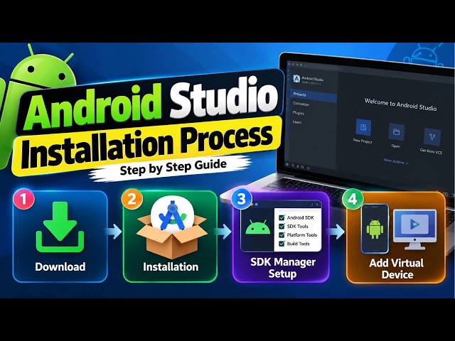 How to install Android Studio in Windows? Android Studio complete installation guide #androidstudio