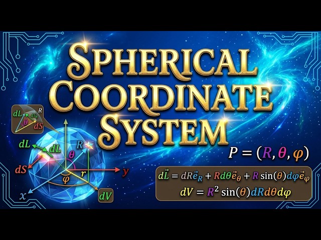 The Spherical Coordinate System from Scratch | Unit Vectors, Vector Addition & Cross Product