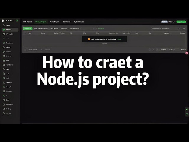 How can beginners easily and quickly create a Node.js project?