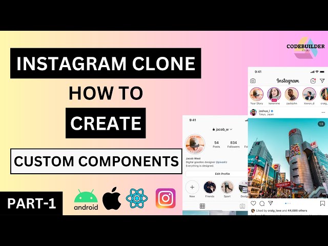 How to create custom Component in React Native | Instagram Clone | Part-1 | React Native | HINDI