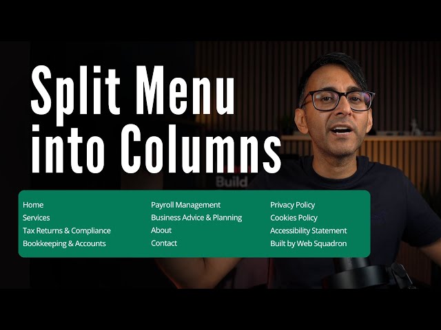 Split WordPress Menu into Columns ! Elementor Tutorial
