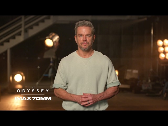 The Odyssey | Matt Damon on IMAX 70MM