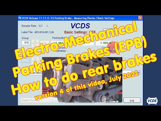 Electro-Mechanical Parking Brakes (EPB): How to do rear brakes  v4.0
