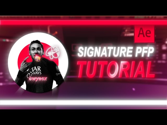 How to make a Signature Profile Picture | PFP Tutorial After Effects