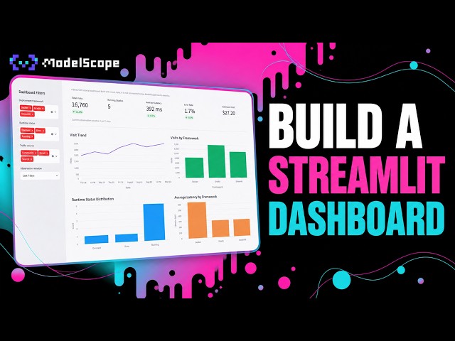 Bring Your Data Together with a Streamlit Dashboard | ModelScope Studios Tutorial