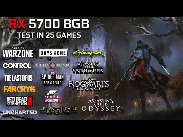 RX 5700 8GB | Test in 25 Games at 1080p + FSR | 2023