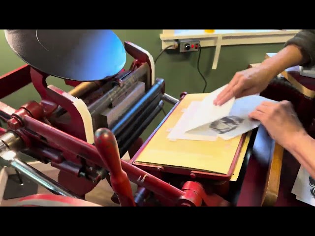 1891 Chandler and Price Press - Letterpress card printing