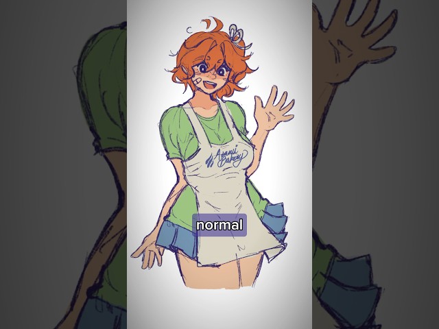it physically hurt me to draw tomoka as a villain 💔 dw guys it's just strawberry jam#art #shorts