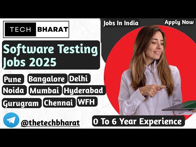 WFH testing jobs | Software testing Jobs 2025 | Manual & Automation Testing | QA Jobs | Tech Bharat