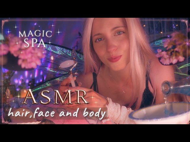 ASMR Magic SPA for SLEEP ✨ Face Massage, Hair Treatment & Deep Relaxation 🌿【1H Personal Attention】