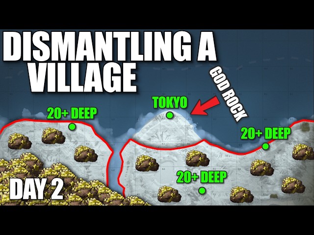 I Farmed this 60+ Deep Village for 24 Hours in Solo Rust...