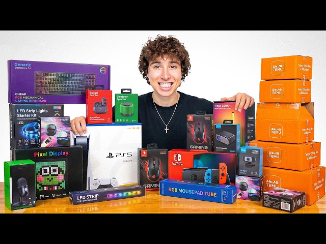 I Bought 50 CHEAP Gaming Gadgets from TEMU!