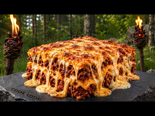 I Cooked a $150 Gourmet Lasagna on an Open Fire (Insane Result)