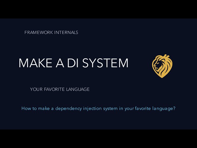 How to make a dependency injection system in your favorite language?