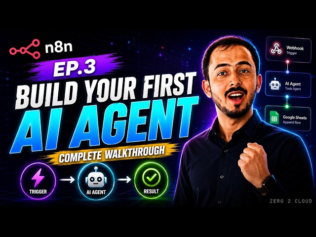 n8n Series Ep.3 | Build Your First Production AI Agent | Complete Walkthrough