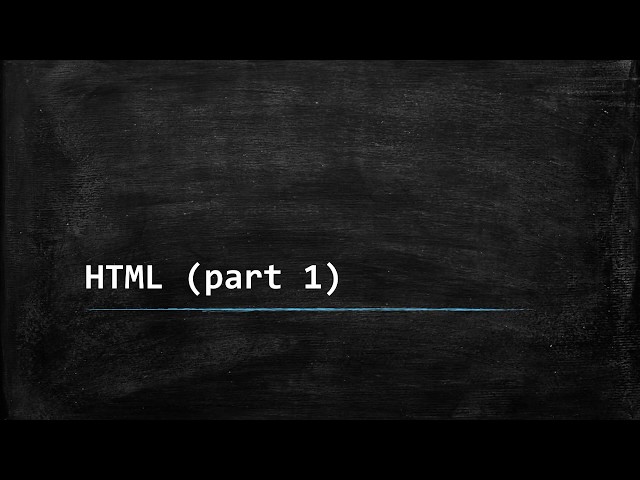 HTML | Class 8 | Chapter 2 | Part 1 | DBS BPRD