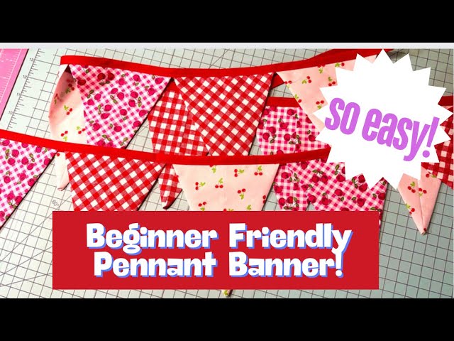 CRAFT FAIR SERIES 2024|BEGINNER FRIENDLY PENNANT BANNERS! SO EASY!!!