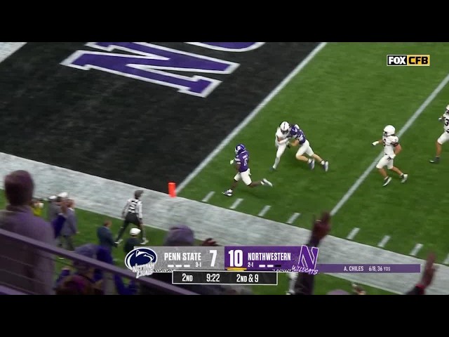 Joseph Himon II Finds the Edge for Six vs. Penn State | Northwestern Football