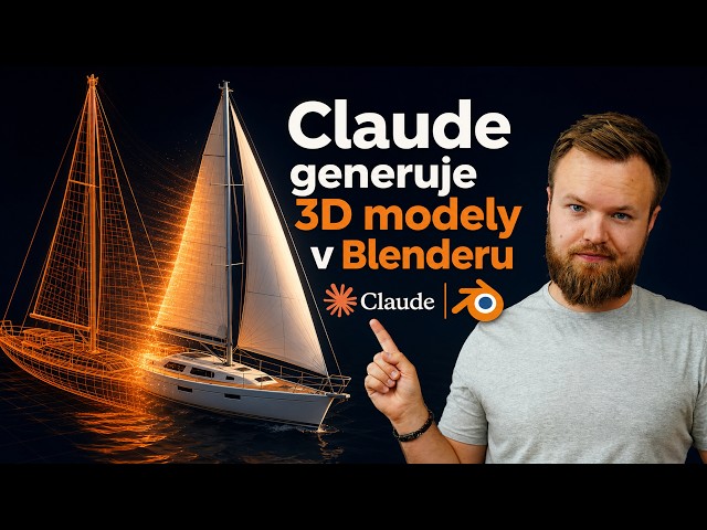 Propojil jsem Clauda s Blenderem a nechal ho modelovat za mě