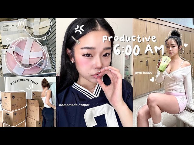 6:00AM SUMMER VLOG🍓📦: Empty apartment tour, moving to a new city, post grad life etc.