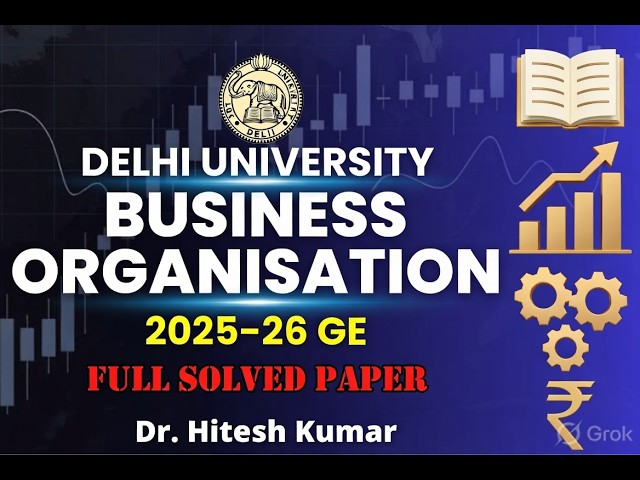 0 Introduction Video of Business Organization by Dr. Hitesh Kumar
