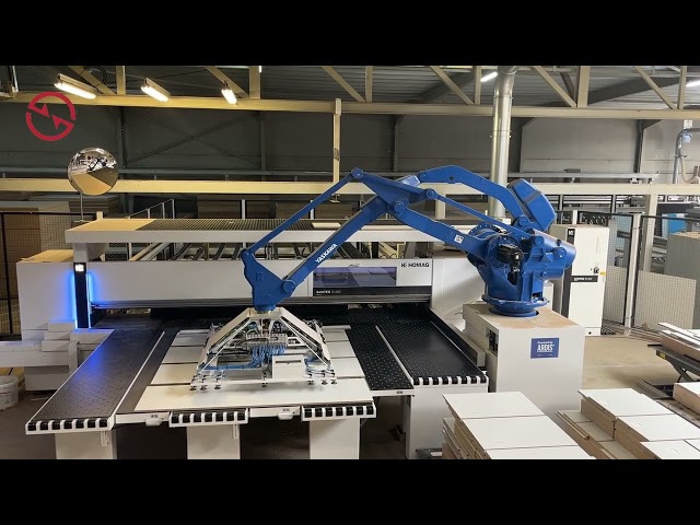 HOMAG SAWTEQ b-300 flexTec Panel Saw With robot handling
