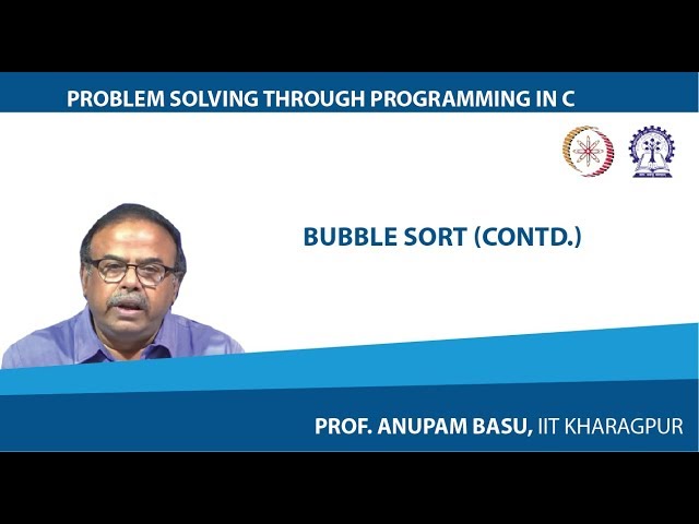 Bubble Sort (Contd.)