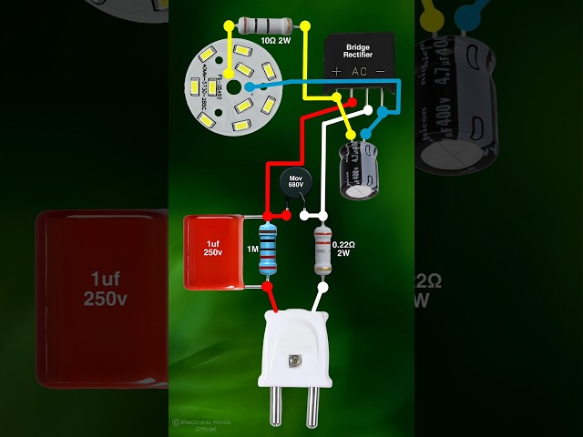 All Watts LED Bulb Driver Circuit l #amazingproject