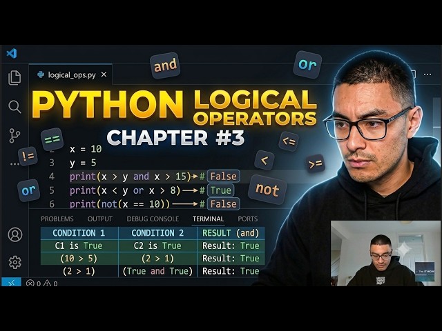 Python Course Live Stream (Assignment and logical Operators ) Chapter #3 (Free Python Course )