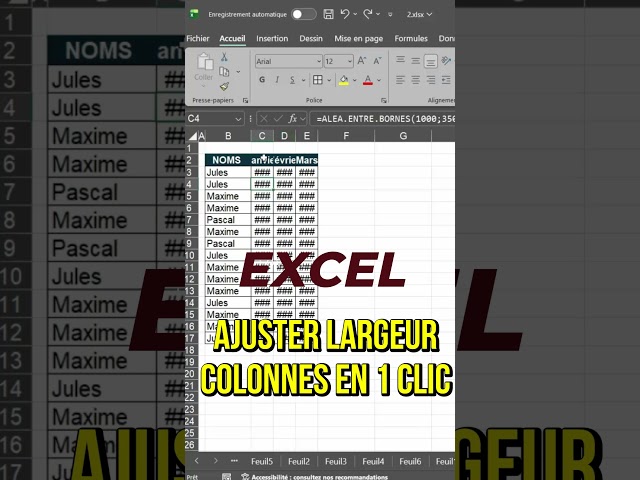 Adjust your Excel columns in 1 click (magic trick)