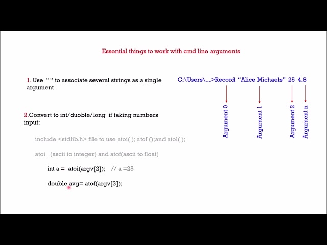 26. Command Line arguments